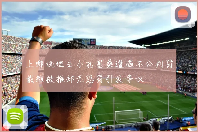 上哪说理去小孔塞桑遭遇不公判罚戴维被推却无惩罚引发争议